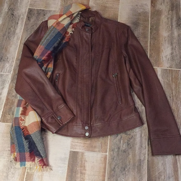 Bernardo Jackets & Blazers - Faux Leather Bomber Jacket